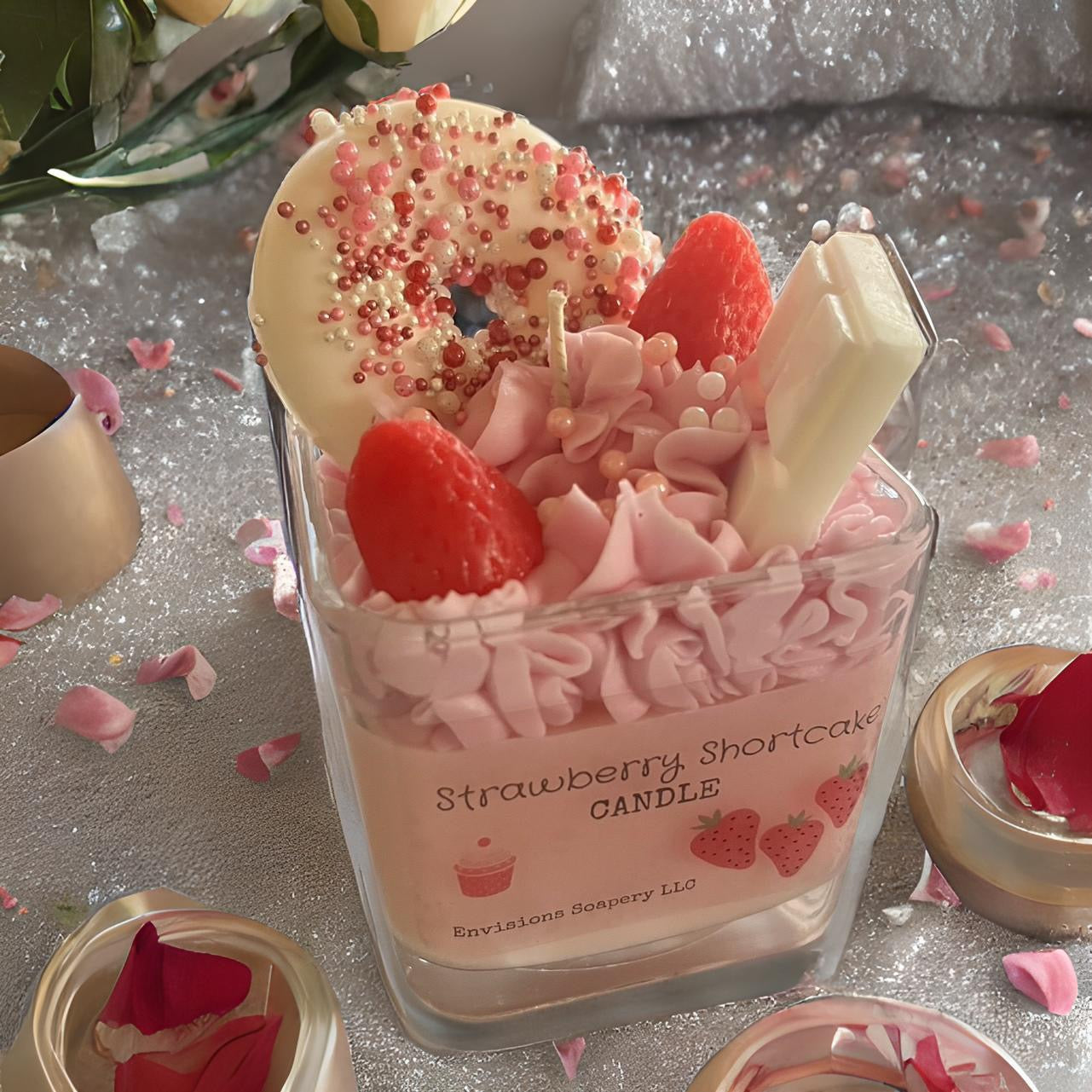 Strawberry Poundcake Whipped Candle