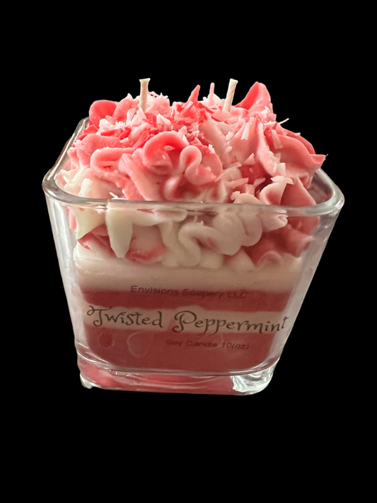 Twisted Peppermint Whipped Candle